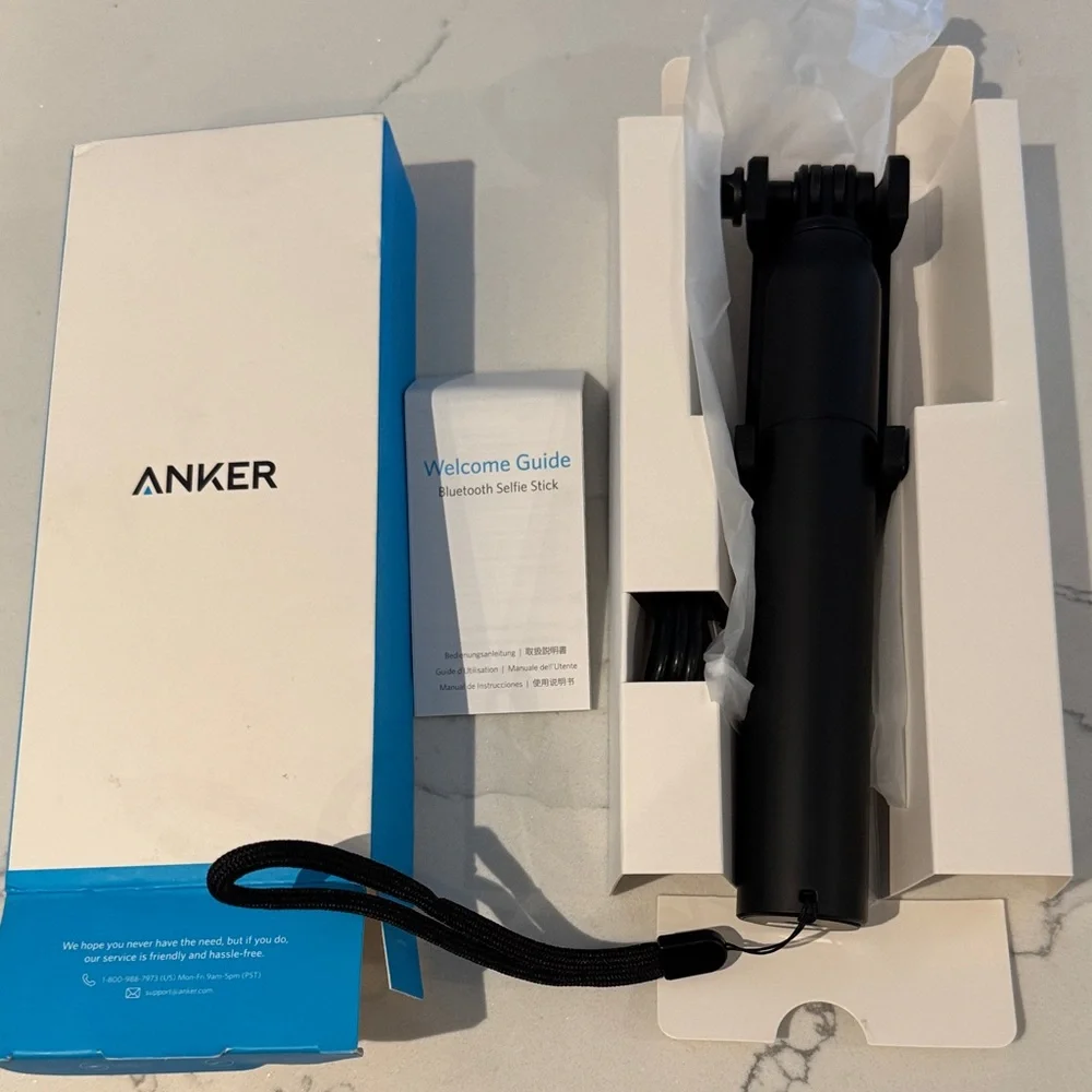 Anker Bluetooth selfie stick brand new content creation picture photography Y2K